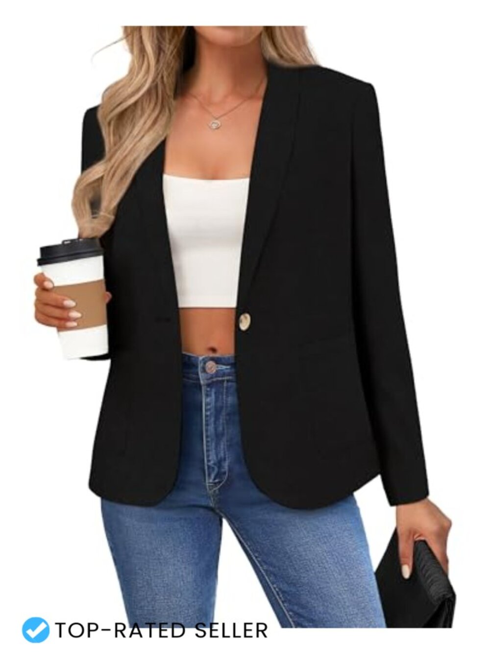 Linen Blend Lightweight Long Sleeve Shawl Lapel Blazer for Office Work Travel